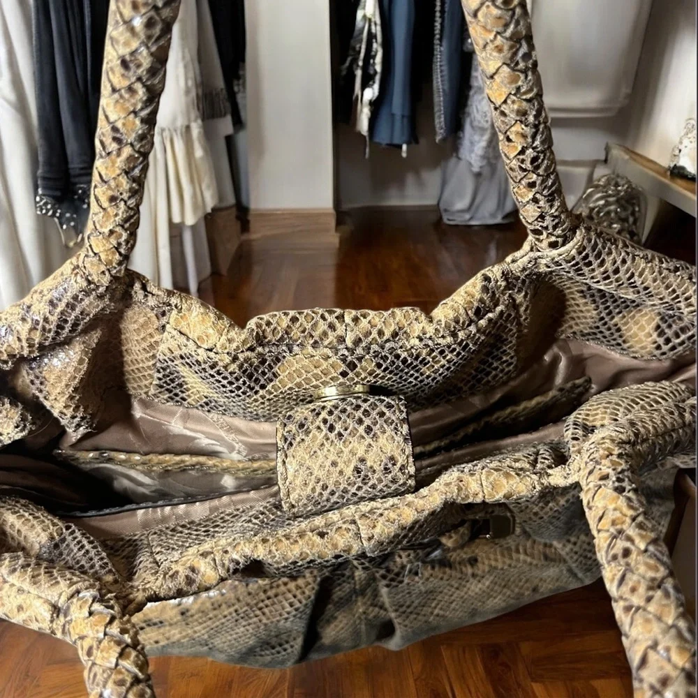 Michael Kors Designer Y2K Snakeskin Shoulder Bag